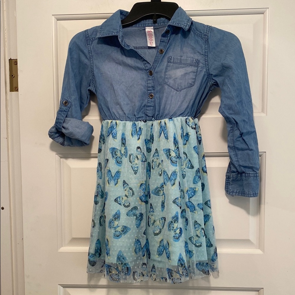 Justice butterfly dress